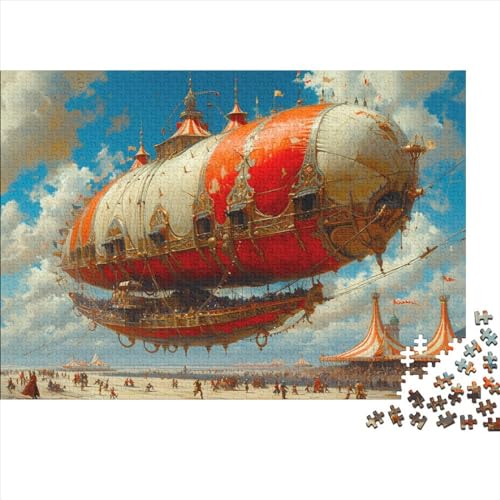 Zirkus Puzzle 1000 Teile Fliegendes Boot Puzz Erwachsene Spielepuzzles Hochwertiger Geschicklichkeitsspiel Lernspiel Spielzeug Geschenk Schöne Geschenkidee Farbig 1000pcs (75x50cm) von lihuogongsio