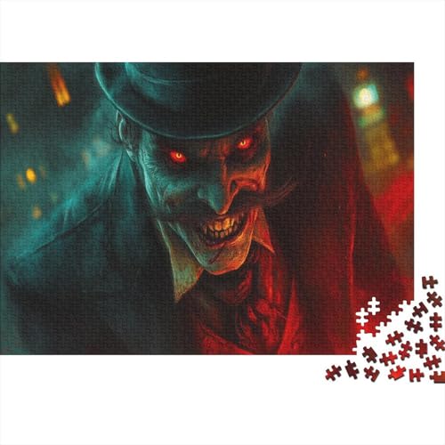 Zombie 300 Teile Puzzle dunkle Fantasie Impossible Für Erwachsene HochwerTiger Puzzle Fantasy Schöne Geschenkidee DIY Kreative Unterhaltung 300pcs (40x28cm) von lihuogongsio