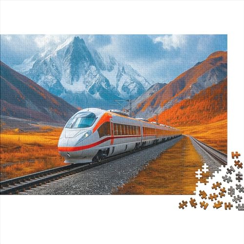 Zug 300 Stück Puzzles Für Erwachsene Hochgeschwindigkeitszug Geschicklichkeitsspiel Für Die Ganze Familie Schöne Geschenkidee DIY Kreative Unterhaltung Fantasy-Puzzle 300pcs (40x28cm) von lihuogongsio