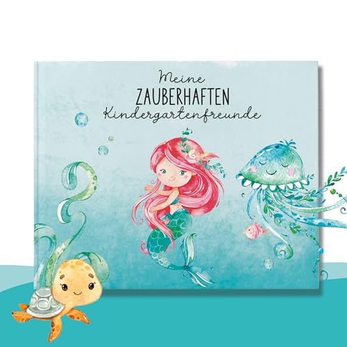 lila liebt dich® Freundebuch Meerjungfrau Kindergarten, Freundebuch Kindergarten Mädchen - Unvergessliche Kindergartenmomente festhalten, kompakt von lila liebt dich