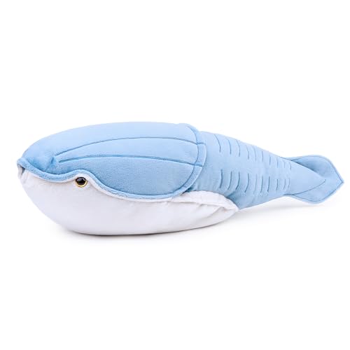 lilizzhoumax Aranda-Fisch-Plüsch 45cm Simuliertes Tier Kawaii Aranda-Fisch-Plüsch Realistische Spielzeug für Wilde Tiere, Geschenk für Freunde und Kinder pelziges Stofftier Blau von lilizzhoumax