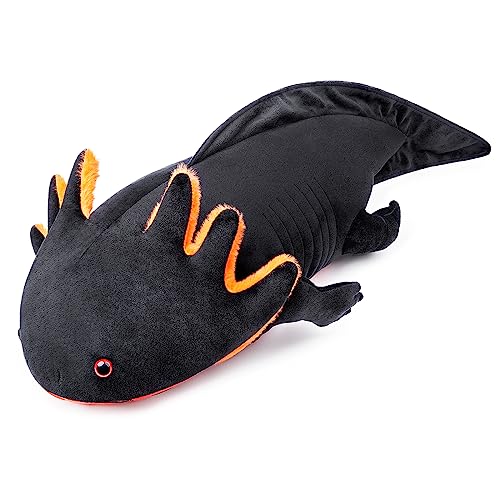 lilizzhoumax Axolotl plüschtier 84cm/33”, simuliertes Tier Axolotl plüschtier, Kawaii Axolotl plüschtier, realistische Axolotl plüschtier Spielzeug für Wilde Tiere, Geschenk für Freunde und Kinder von lilizzhoumax