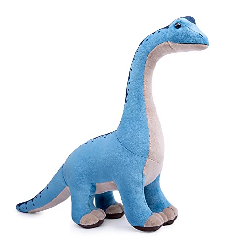 lilizzhoumax Brachiosaurus Plüschtier 35cm/14Zoll Simuliertes Kawaii Kuscheltier Realistische Dinosaurier Spielzeug Wilde Tiere Ostern tolle Geschenkidee für Kinder Jungen Mädchen von lilizzhoumax