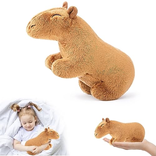 lilizzhoumax Capybara plüschtier 20cm/8”, simuliertes Tier Capybara Plüschtier, Kawaii Capybara Plüschtier, realistische Capybara Plüschspie Spielzeug für Wilde Tiere, Geschenk für Freunde und Kinder von lilizzhoumax