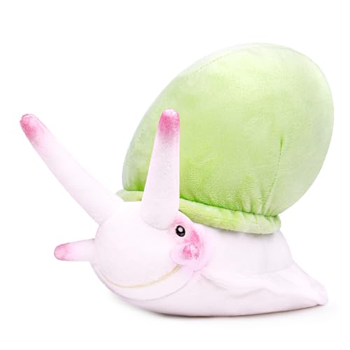 lilizzhoumax Castle Peak Schnecke-Plüsch 25cm Simuliertes Tier Kawaii Castle Peak Schnecke-Plüsch Realistische Spielzeug für Wilde Tiere, Geschenk für Freunde und Kinder pelziges Stofftier Grün von lilizzhoumax