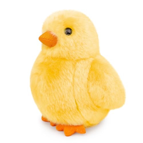 lilizzhoumax Huhn-Plüschtier 10cm/4”, Simuliertes Tier Huhn Plüschtier, Kawaii Kuscheltier Huhn, Realistische Huhn Plüschspie Geflügel Spielzeug für Wilde Tiere, Geschenk für Freunde und Kinder von lilizzhoumax