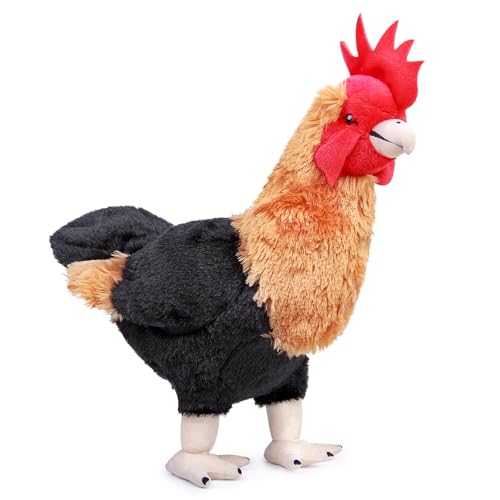 lilizzhoumax Huhn-Plüschtier 30cm/12”, Simuliertes Tier Huhn Plüschtier, Kawaii Kuscheltier Huhn, Realistische Huhn Plüschspie Geflügel Spielzeug für Wilde Tiere, Geschenk für Freunde und Kinder von lilizzhoumax