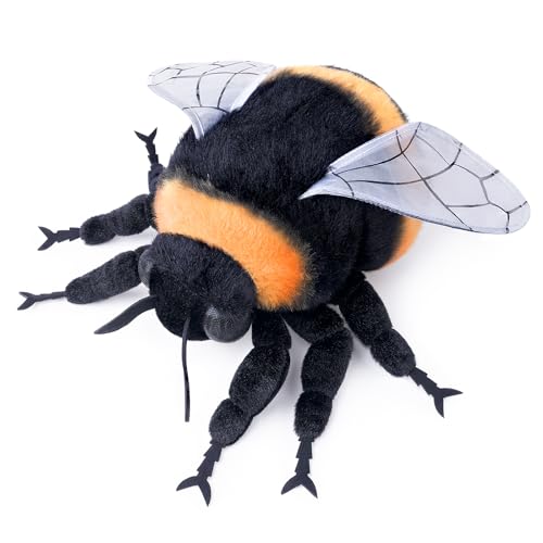 lilizzhoumax Hummel plüschtier 20cm/7.8zoll Simuliertes Tier Kawaii Hummel Plüsch Realistische Spielzeug für Wilde Tiere Geschenk für Jungen Mädchen Kinder pelziges Stofftier von lilizzhoumax