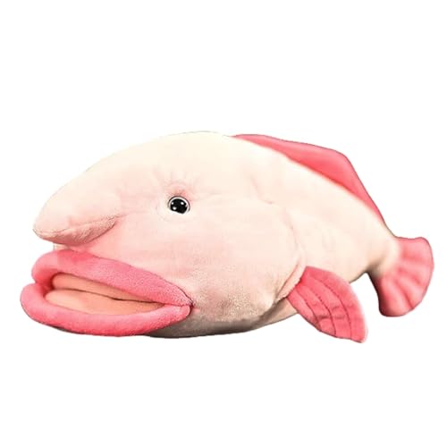 lilizzhoumax Klecksfisch Plüschtier 12.9” Simuliertes Tier Klecksfisch Kawaii Klecksfisch Plüschtier Realistische Fisch Plüsch Spielzeug für Wilde Tiere Geschenk für Kinder Rosa von lilizzhoumax