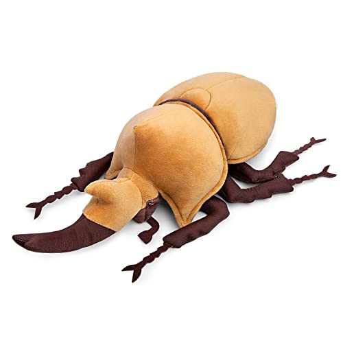 lilizzhoumax Megasoma elephus Käfer Plüschtier 25cm/10”, Simuliertes Tier Plüschtier Megasoma elephus Käfer Realistische Insekt-Plüsch Spielzeug für Wilde Tiere, Geschenk für Kinder Stofftier von lilizzhoumax