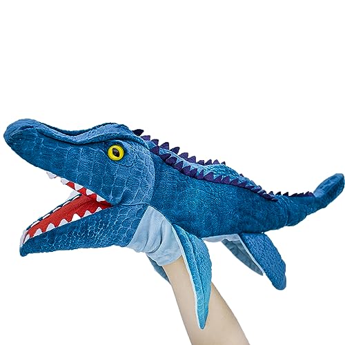 lilizzhoumax Mosasaurier Kuscheltier, Simuliertes Tier Dinosaurier Handpuppe aus Plüsch, Kawaii Niedliches Rollenspiel, interaktives Früherziehungsspielzeug für Kinder, Geschenk für Freunde und Kinder lilizzhoumax Mosasaurier Kuscheltier, Simuliertes Tier Dinosaurier Handpuppe aus Plüsch, Kawaii Niedliches Rollenspiel, interaktives Früherziehungsspielzeug für Kinder, Geschenk für Freunde und Kinder von lilizzhoumax