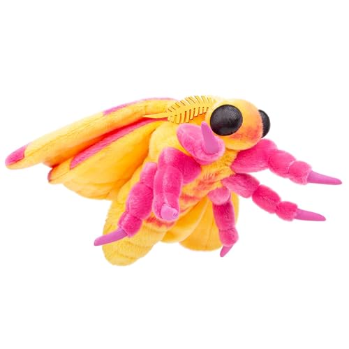 lilizzhoumax Motte Plüschtier 25.6”, Simuliertes Tier Seidenmotte Moth Plüschtier, Kawaii Motte Plüschtier, Realistische Insekt Motte Spielzeug für Wilde Tiere, Geschenk für Freunde und Kinder von lilizzhoumax