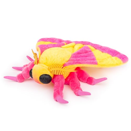 lilizzhoumax Motte Plüschtier 38cm/16”, Simuliertes Tier Seidenmotte Moth Plüschtier, Kawaii Motte Plüschtier, Realistische Insekt Motte Spielzeug für Wilde Tiere, Geschenk für Freunde und Kinder von lilizzhoumax