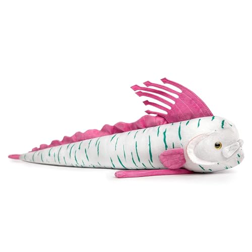 lilizzhoumax Oarfish Fisch-Plüschtier 66cm/26” Simuliertes Tier Oarfish Fisch Kawaii Oarfish Plüschtier Realistische Fisch Plüsch Spielzeug für Wilde Tiere Geschenk für Kinder lila von lilizzhoumax