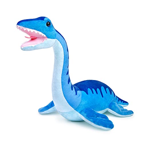 lilizzhoumax Plesiosaurier Plüschtier 40cm/16Zoll Simuliertes Kawaii Kuscheltier Realistische Dinosaurier Spielzeug Wilde Tiere Ostern tolle Geschenkidee für Kinder Jungen Mädchen von lilizzhoumax