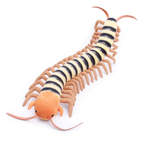 lilizzhoumax Plüschtier Tausendfüßler 60cm/23”, Simuliertes Tier Plüschtier Hundertfüßer Realistische Insekt-Plüsch Arthropoden Spielzeug für Wilde Tiere Geschenk für Kinder pelziges Stofftier lilizzhoumax Plüschtier Tausendfüßler 60cm/23”, Simuliertes Tier Plüschtier Hundertfüßer Realistische Insekt-Plüsch Arthropoden Spielzeug für Wilde Tiere Geschenk für Kinder pelziges Stofftier von lilizzhoumax