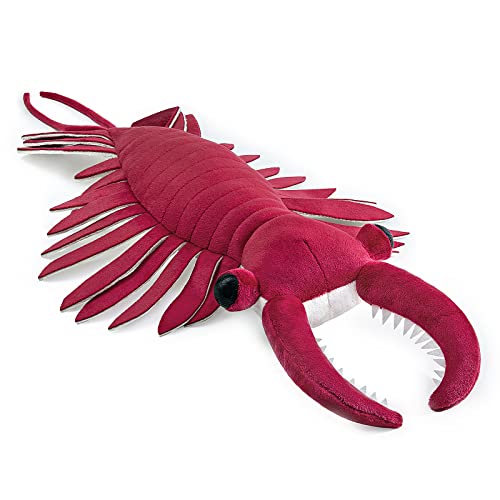 lilizzhoumax Plüschtier des kambrischen antiken Organismus Anomalocaris 53cm/20”, Simuliertes Tier Anomalocaris Plüschtier, Realistische Anomalocaris Plüschtier Spielzeug für Wilde Tiere von lilizzhoumax