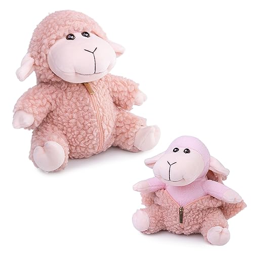 lilizzhoumax Schaf Plüschtier 16cm/6”, Simuliertes Tier Schaf Plüschtier, Kawaii Schaf Kuscheltier, Realistische Schaf Plüsch Spielzeug für Wilde Tiere, Geschenk für Freunde und Kinder von lilizzhoumax