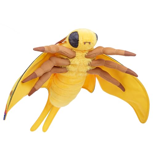 lilizzhoumax Simulation Mondmotte Plüschtier 14,96 Zoll Weiches realistisches Mondmotte Stofftier für Kinder Insektenliebhaber Jungen und Mädchen Geschenke Heimdekoration Gelb von lilizzhoumax