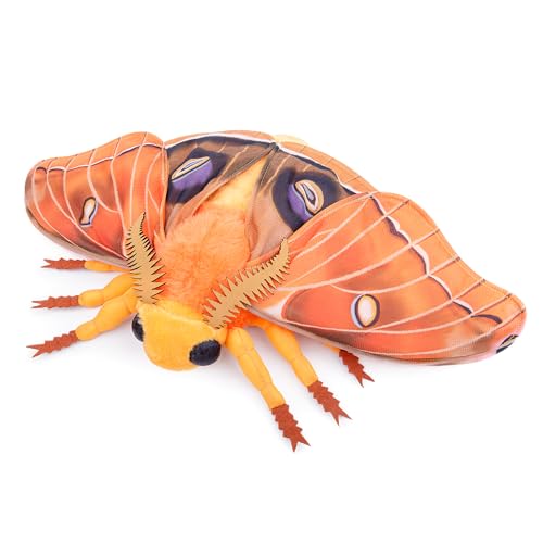 lilizzhoumax Simulation Polyphone Hawkmoth Plüschtier 10,62 Zoll Weiches realistisches Hawkmoth Stofftier für Kinder Insektenliebhaber Jungen und Mädchen Geschenke Heimdekoration von lilizzhoumax