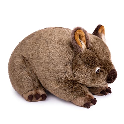 lilizzhoumax Wombat plüschtier 28cm/11Zoll simuliertes Tier Kawaii realistische Spielzeug für Wilde Kuscheltier Stofftier tolle Geschenkidee für Freunde Kinder von lilizzhoumax