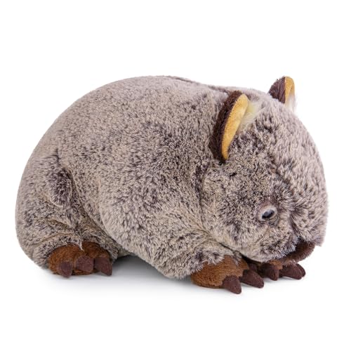 lilizzhoumax Wombat plüschtier 28cm/11Zoll simuliertes Tier Kawaii realistische Plüschspie Spielzeug Wilde weich süß Geschenk für Jungen Mädchen Kinder Alter 4 5 6 7 8 Ostern Geburtstag von lilizzhoumax