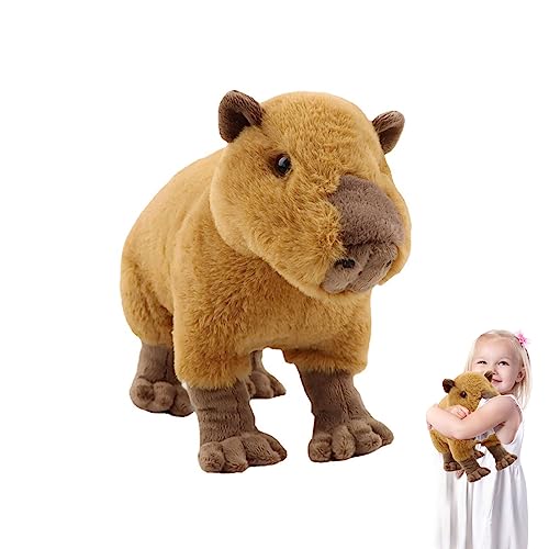 lilizzhoumax capybara plüschtier 32cm/13”, simuliertes Tier Capybara Plüschtier, kawaii Capybara Plüschtier, realistische Capybara Plüschspie Spielzeug für wilde Tiere, Geschenk für Freunde und Kinder von lilizzhoumax