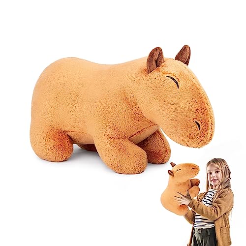 lilizzhoumax capybara plüschtier 40cm/16”, simuliertes Tier Capybara Plüschtier, kawaii Capybara Plüschtier, realistische Capybara Plüschspie Spielzeug für wilde Tiere, Geschenk für Freunde und Kinder von lilizzhoumax