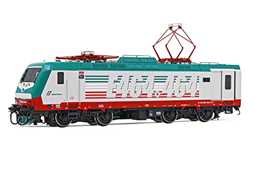 FS Trenitalia E464 464 Elektrolokomotive, Spezialdesign Quattroseiquattro, Periode VI, Grün / Rot / Weiß von lima