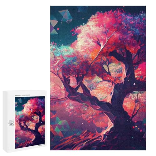 1000 teiliges Puzzle für Erwachsene wunderschönes rundes Holzpuzzle von Leѕcape für Erwachsene und Kinder zum Stressabbau (75 x 50 cm) von linghhiming