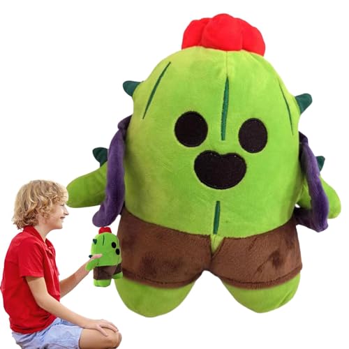 lisutupode 25cm Kaktusplüsch, Kaktus Plüschtier, Kaktus Plüsch Grün, Interaktives Kaktus Spielzeug Für Babys, Cactus Toy Doll, Pflanzen Plüsch, Dekopflanze Plüschtier von lisutupode