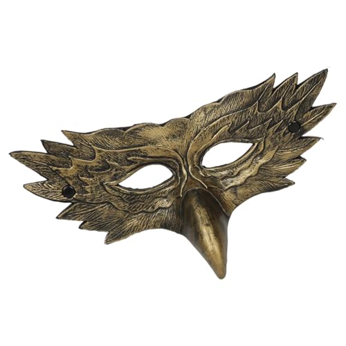 lisutupode Halbgesichtsmaske mit schwarzem Adler, kreative Halloween-Adler-Maske, Rollenspiel-Gesichtsmaske für Halloween, Cosplay, Kostümpartys, Maskeraden lisutupode Halbgesichtsmaske mit schwarzem Adler, kreative Halloween-Adler-Maske, Rollenspiel-Gesichtsmaske für Halloween, Cosplay, Kostümpartys, Maskeraden von lisutupode