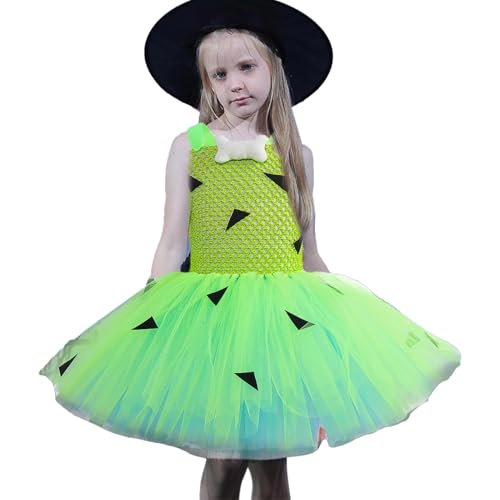 lisutupode Halloween-Kleid für Kinder, Halloween-Kleid für Kleinkinder,Halloween-Tüllkleid, Ballkleid-Kleid, Rüschen-Tüll-Kostüm | Spitze Halloween Kleinkind Tutu Kleid Cosplay Outfits Halloween von lisutupode