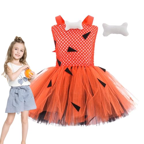 lisutupode Halloween-Kostüm, Halloween-Kostüm für Kinder,Halloween-Tüllkleid, Ballkleid-Kleid, Rüschen-Tüll-Kostüm | Spitze Halloween Kleinkind Tutu Kleid Cosplay Outfits Halloween Karneval Fancy von lisutupode