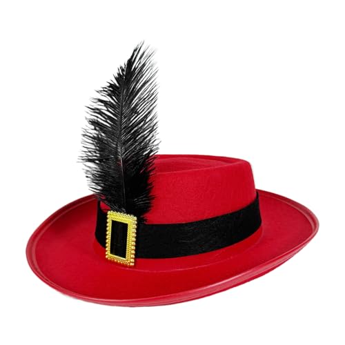 lisutupode Musketier Cosplay Hut - Cosplay Hut mit Schärpe und - Neuheit Kopfbedeckung Atmungsaktive Kopfbedeckung Kleidung Zubehör für Mädchen Jungen lisutupode Musketier Cosplay Hut - Cosplay Hut mit Schärpe und - Neuheit Kopfbedeckung Atmungsaktive Kopfbedeckung Kleidung Zubehör für Mädchen Jungen von lisutupode