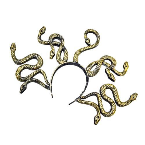 lisutupode Schlangen-Stirnband für Damen, Masken-Kopfschmuck, Schlangen-Stirnband, lustig für Karneval, Maskerade, Halloween, Cosplay, Kostümzubehör lisutupode Schlangen-Stirnband für Damen, Masken-Kopfschmuck, Schlangen-Stirnband, lustig für Karneval, Maskerade, Halloween, Cosplay, Kostümzubehör von lisutupode
