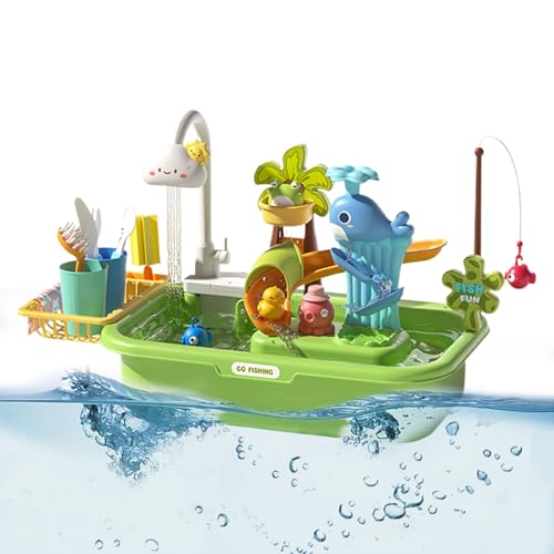 lisutupode Wassertisch für Sand- und Wassertisch, interaktives Lernspielzeug mit Pumpe für Haus und Garten, entwickelt die Hand-Augen-Koordination lisutupode Wassertisch für Sand- und Wassertisch, interaktives Lernspielzeug mit Pumpe für Haus und Garten, entwickelt die Hand-Augen-Koordination von lisutupode