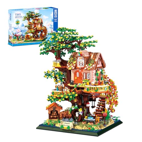 litodinogo ZHEGAO 612010 BaumHaus Klemmbausteine, Mini Bausteine Klemmbausteine Spielzeug Modellbausatz Geschenk für Jugendliche und Erwachsene (3196 Teile) von litodinogo