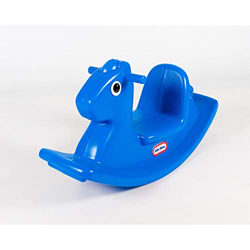 Little Tikes 173950E3 Schaukelpferd aktives Spiel für Kleinkinder, Griffe & Stabiler Sattel für Sicherheit, Unterhaltung, Blau von little tikes