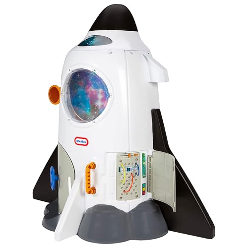 Little Tikes Adventure Rocket - Beinhaltet Stuhl, Weltraumwerkzeuge, Teleskop, Notausstiegsluke und lustiges Zubehör - verfügt über realistische Lichter & Soundeffekte - Für Kinder ab 2 Jahren von little tikes