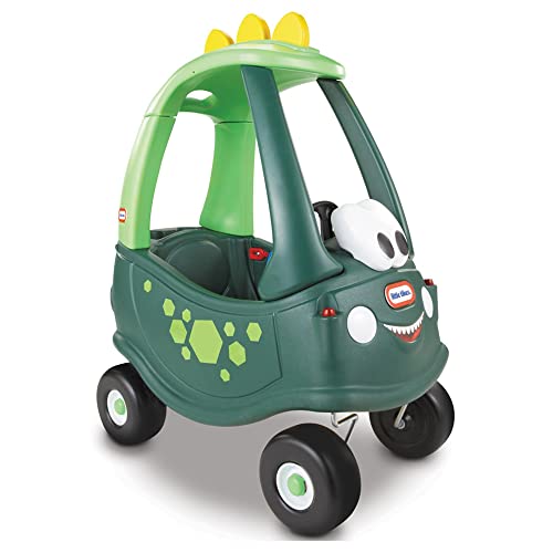 Little Tikes Cozy Coupe Dino. Rutschfahrzeug für Kleinkinder bis 23kg. Mit Tür, entfernbarer Bodenplatte und Hupe. Fördert Kreatives Spielen, ab 18 Monaten bis 5 Jahren von little tikes