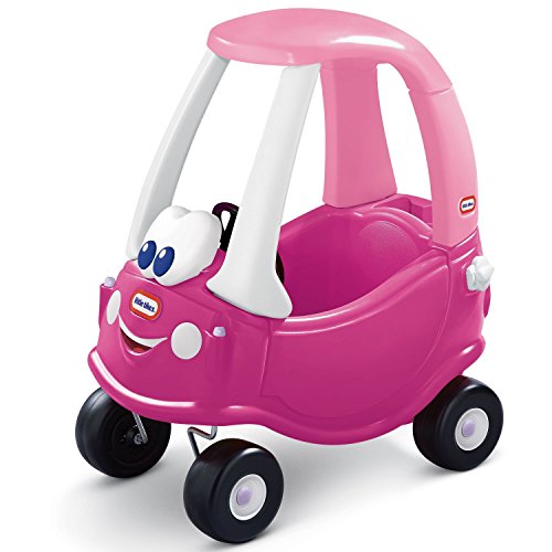 Little Tikes Cozy Coupe Rosy Ride-On Toy - Rutsch- und Schiebefahrzeug mit funktionsfähiger Hupe, klickendem Zündschalter und Tankdeckel, Fördert Kreatives Spielen, ab 18 Monaten bis 5 Jahren von little tikes