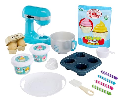 Little Tikes Creative Chefs Baker's Kit - Mit Speziellem Make-It! Mix Spielsand, 18 Zubehörteilen, Realistisches Rollenspiel-Bäckerset, für Jungen und Mädchen ab 3 Jahren, Nicht ESSBAR von little tikes