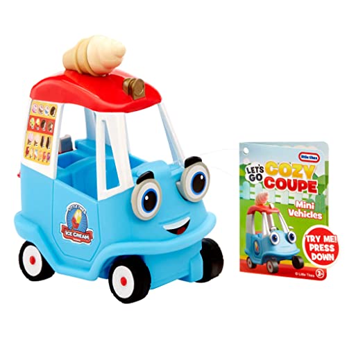 Little Tikes Let's Go Cozy Coupe - Eiswagen - Mini-Schiebe- und Spielfahrzeug - Für Autospaß auf dem Tisch und am Boden - Geeignet für Kleinkinder ab 3 Jahren von little tikes