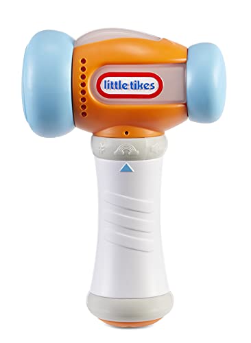 Little Tikes Zähl- und Lernhammer - Mit Zahlen, Tönen und Lichtern - Weicher, strukturierter Griff für kleine Hände - Zählspielzeug für Kleinkinder, Zweisprachig, Französisch & Englisch - Ab 9 Monaten von little tikes