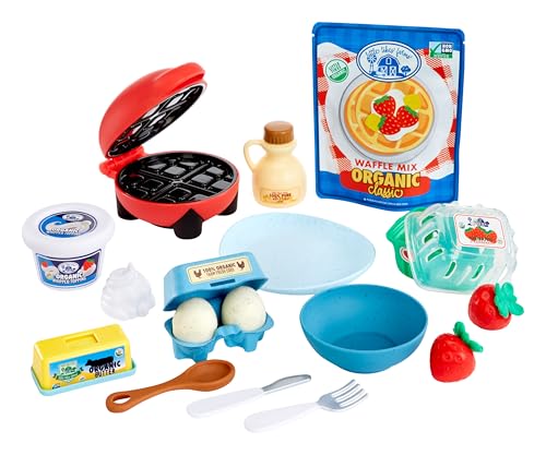 Little Tikes Creative Chefs Waffle Kit - Mit Speziellem Make-It! Mix Spielsand, 18 Zubehörteilen, Realistischem Spiel-Waffeleisen, für Jungen und Mädchen ab 3 Jahren, Nicht ESSBAR von little tikes