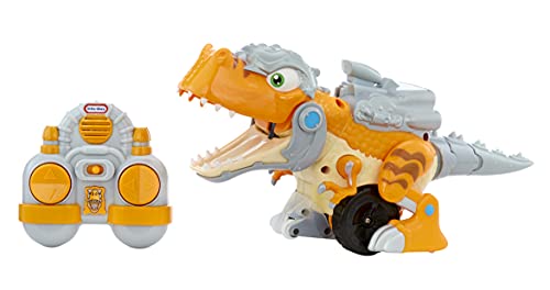 little tikes T-Rex Strike RC - Ferngesteuertes Auto - Mampf-, Lauf-, Dreh- & Brüllfunktionen - Dinosaurier-Fahrzeugspielzeug mit Musik & Spezialeffekten - Für Kinder ab 4 Jahren von little tikes