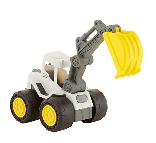 little tikes Dirt Diggers 2-in-1 Baufahrzeug - Realistisches Design - Spielzeug für Draußen und Drinnen - Für aktives Spielen, ab 2 Jahren - Bagger von little tikes