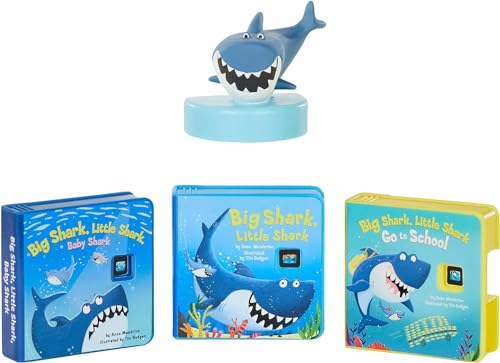 little tikes Story Dream Machine Story Collection - The Big Shark, Little Shark-Sammlung - 3 Bilderbücher + 1 Audio Play-Figur - für Kleinkinder und Kinder, Spielzeug für Mädchen + Jungen ab 3 Jahren von little tikes