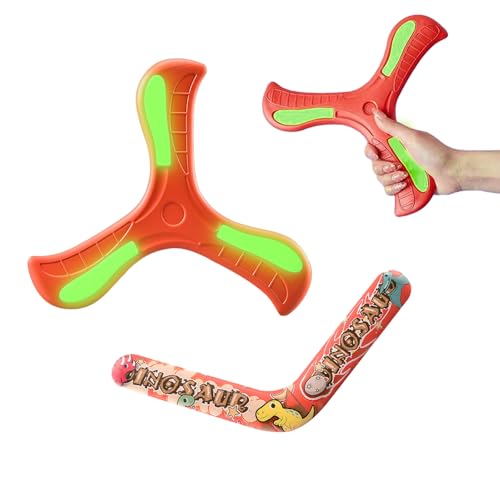 liuer 2PCS Bumerang für Kinder,Zurückkehrende Boomerang,Rückkehr Boomerang-Sportspielzeug,Schnell Fangen Bumerang Rückkehr Bumerang Flugspielzeug für Kinder Flying Boomerang Geschwindigkeit (B) von liuer